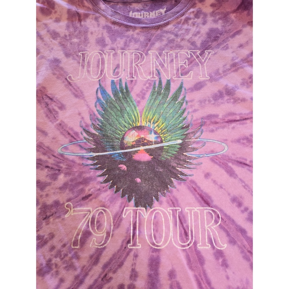 Journey '79 Tour Purple Acid Wash Mens 3XL Shirt